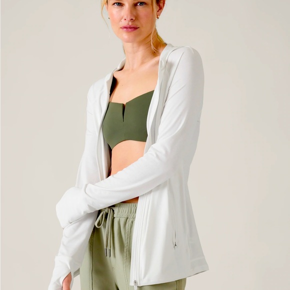 Athleta Pacifica Illume UPF Relaxed Jacket, size XXS, color: Bright White - Picture 2 of 5